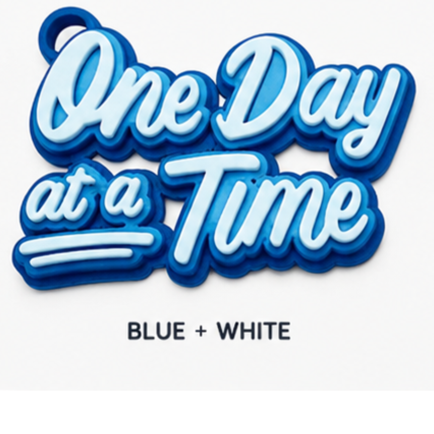One Day At a Time Keychain | Recovery Daily Reminder Gift