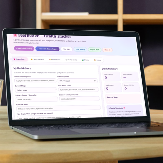 Chronic Illness Tracker | Symptom Log, Medication, Doctor Visit Journal (Digital Download)