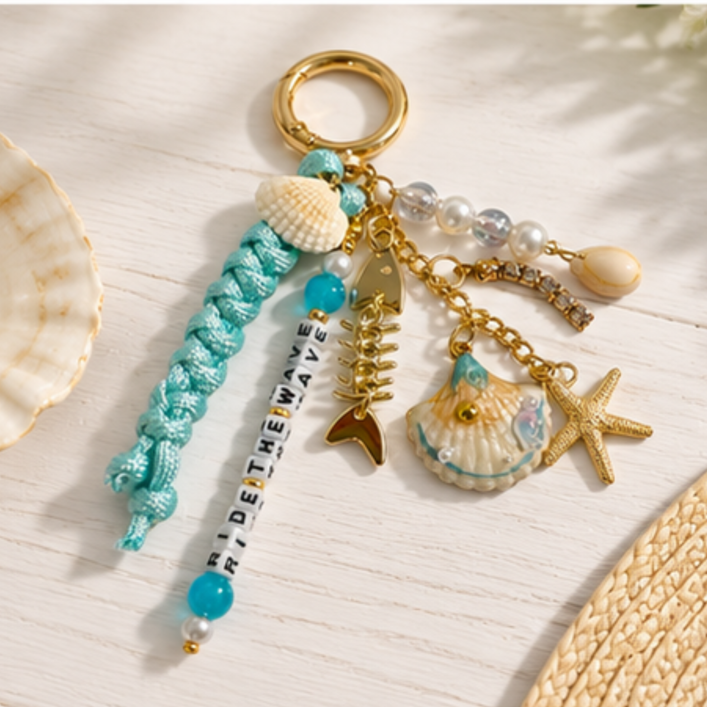 Ride the Wave Keychain Charm  - Healing Charm