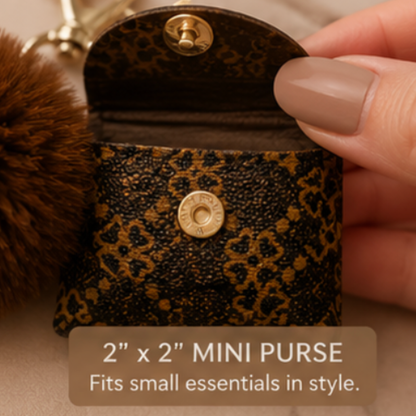Mentally at TJ Maxx Mini Purse Charm Keychain - SoberAFShop