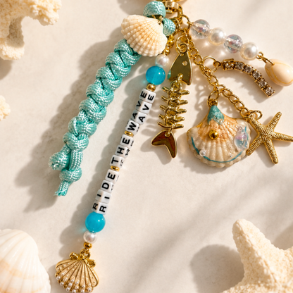 Ride the Wave Keychain Charm  - Healing Charm