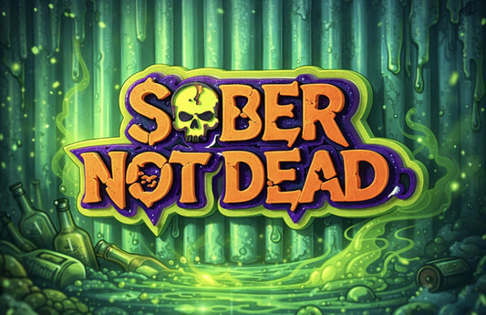 Sober Not Dead Keychain | Recovery Sobriety Gift