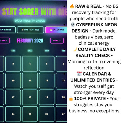 Stay Sober With Me Planner - Digital Journal