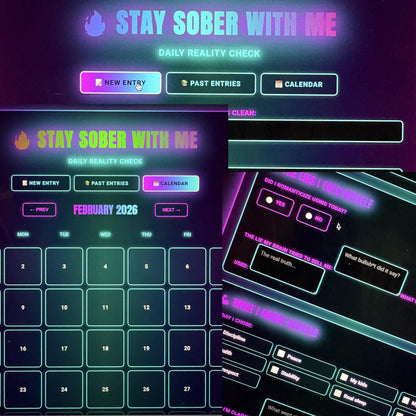 Stay Sober With Me Planner - Digital Journal