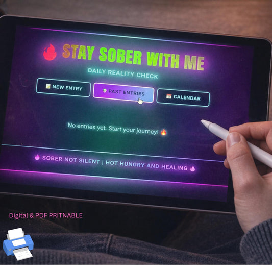 Stay Sober With Me Planner - Digital Journal