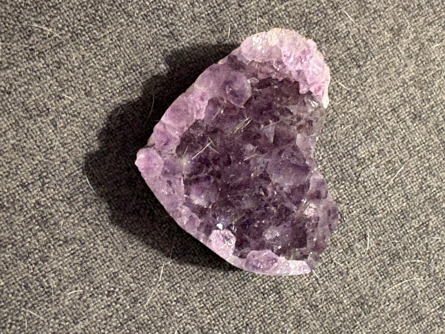 Amethyst Hearts 1.5 Inch - Sober Stone | Crystal Healing Gift