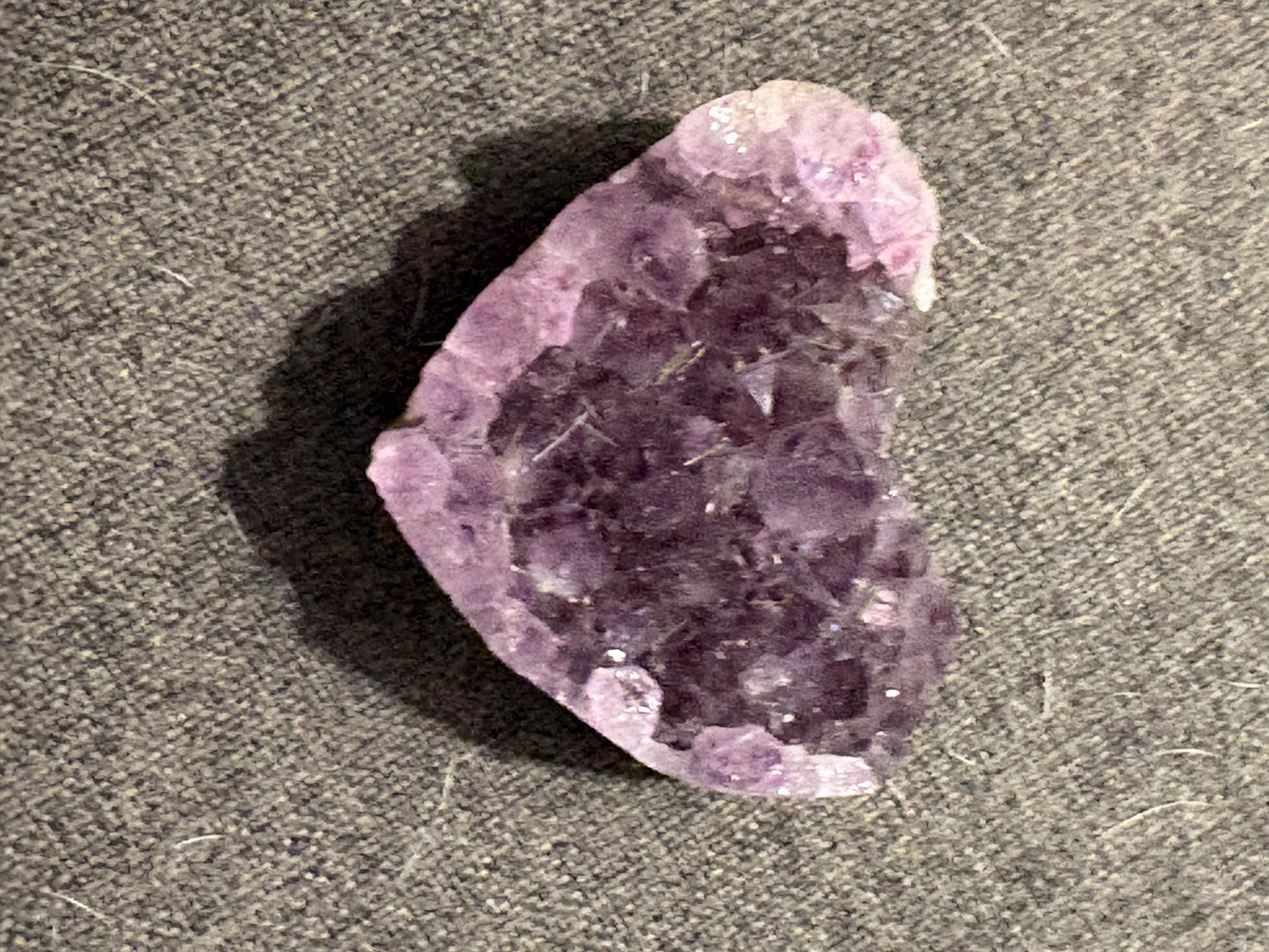 Amethyst Hearts 1.5 Inch - Sober Stone | Crystal Healing Gift