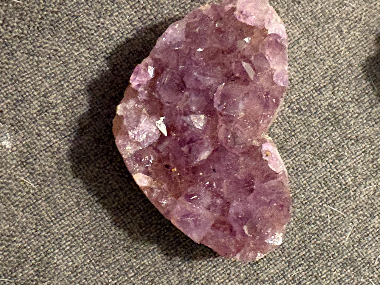 Amethyst Hearts 1.5 Inch - Sober Stone | Crystal Healing Gift