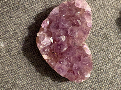 Amethyst Hearts 1.5 Inch - Sober Stone | Crystal Healing Gift
