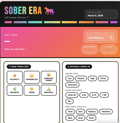 Sober Era Daily Sobriety Tracker | Recovery Dashboard