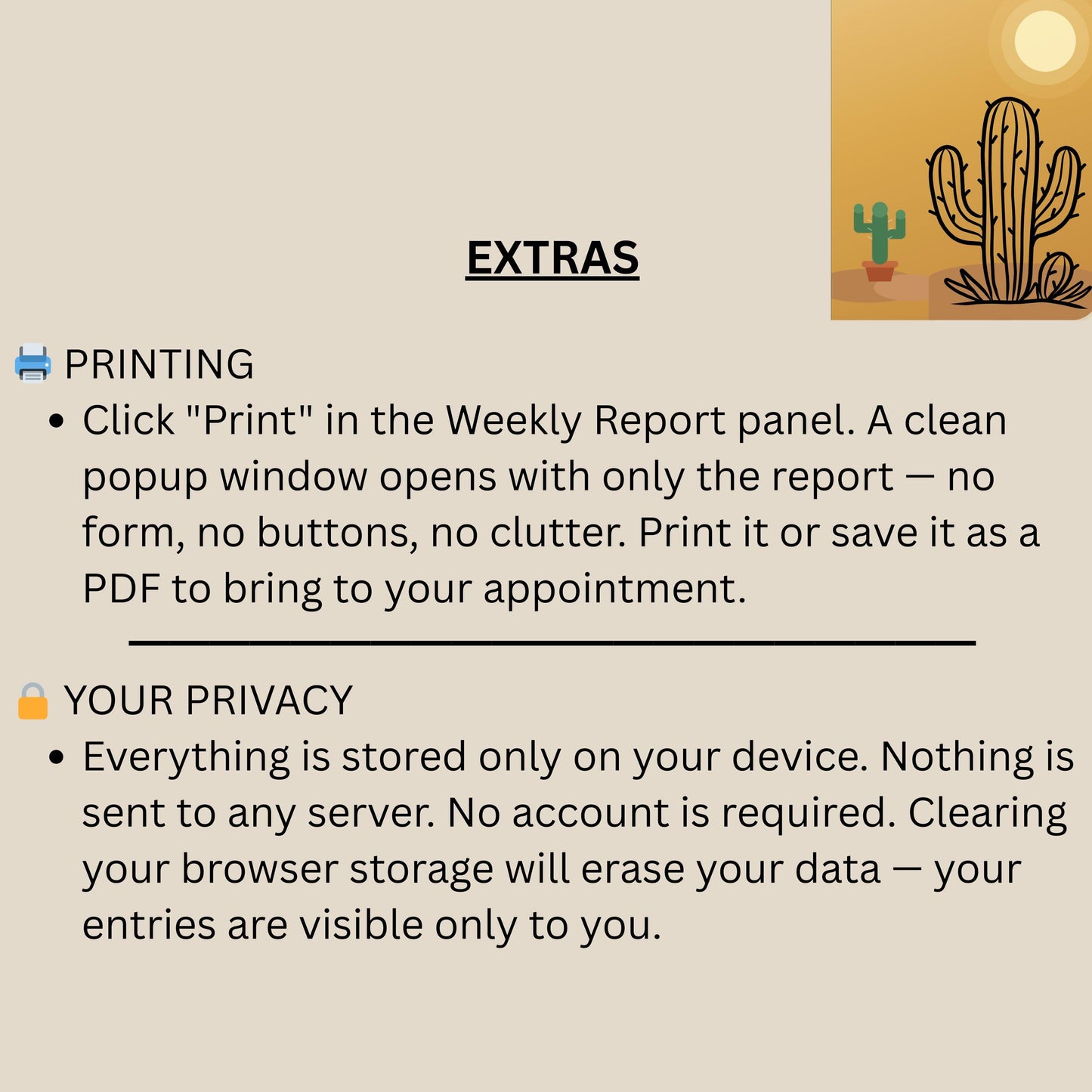 MAT Cactus Tracker | Daily Recovery Tracker for Medication-Assisted Treatment