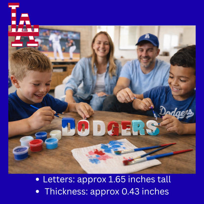 DIY Baseball Craft • Game Night Activity • Dodgers Fan Gift • Kids + Family Craft Kit