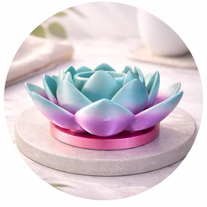 3D Printed Lotus Flower Tealight Holder with Flameless LED Candle