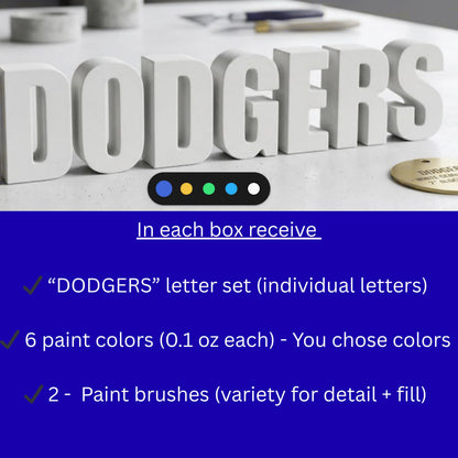 DIY Baseball Craft • Game Night Activity • Dodgers Fan Gift • Kids + Family Craft Kit