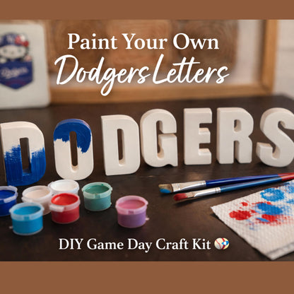 DIY Baseball Craft • Game Night Activity • Dodgers Fan Gift • Kids + Family Craft Kit