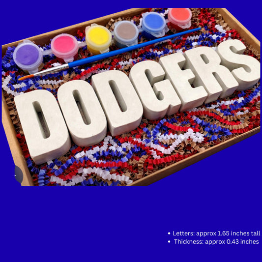 DIY Baseball Craft • Game Night Activity • Dodgers Fan Gift • Kids + Family Craft Kit