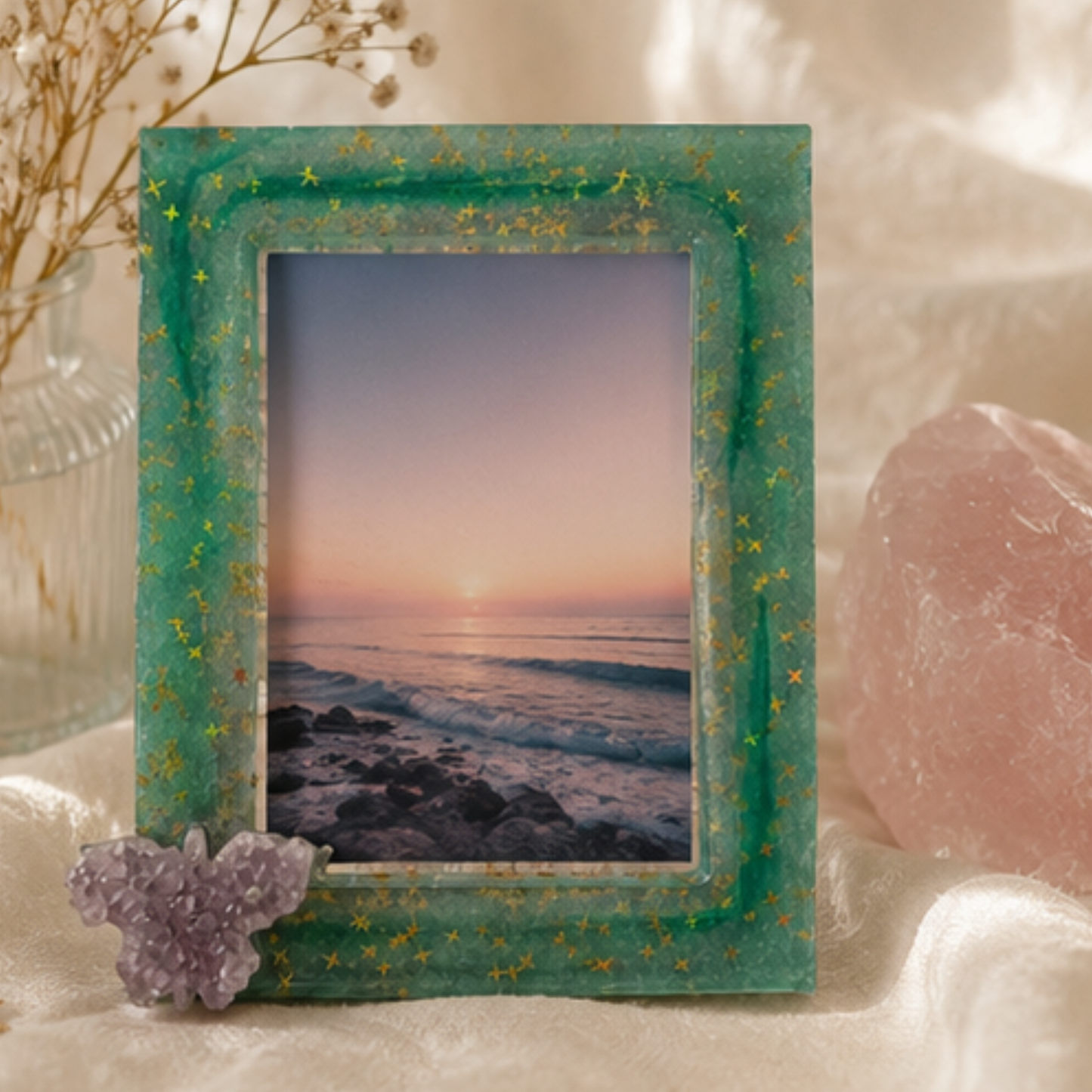 Amethyst Butterfly Celestial Resin Frame ✨
